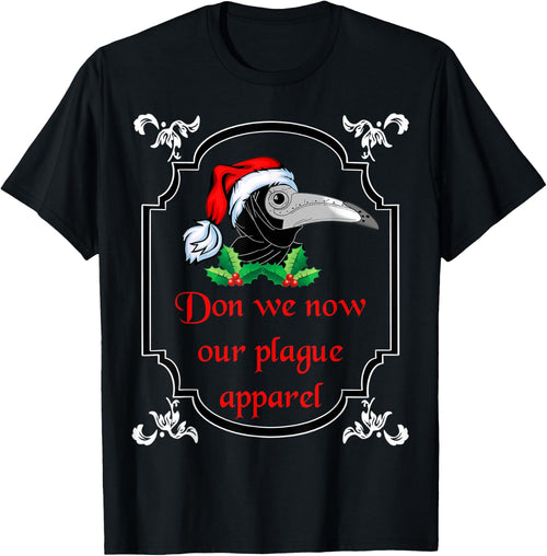 Christmas plague doctor mask don we now our plague apparel
