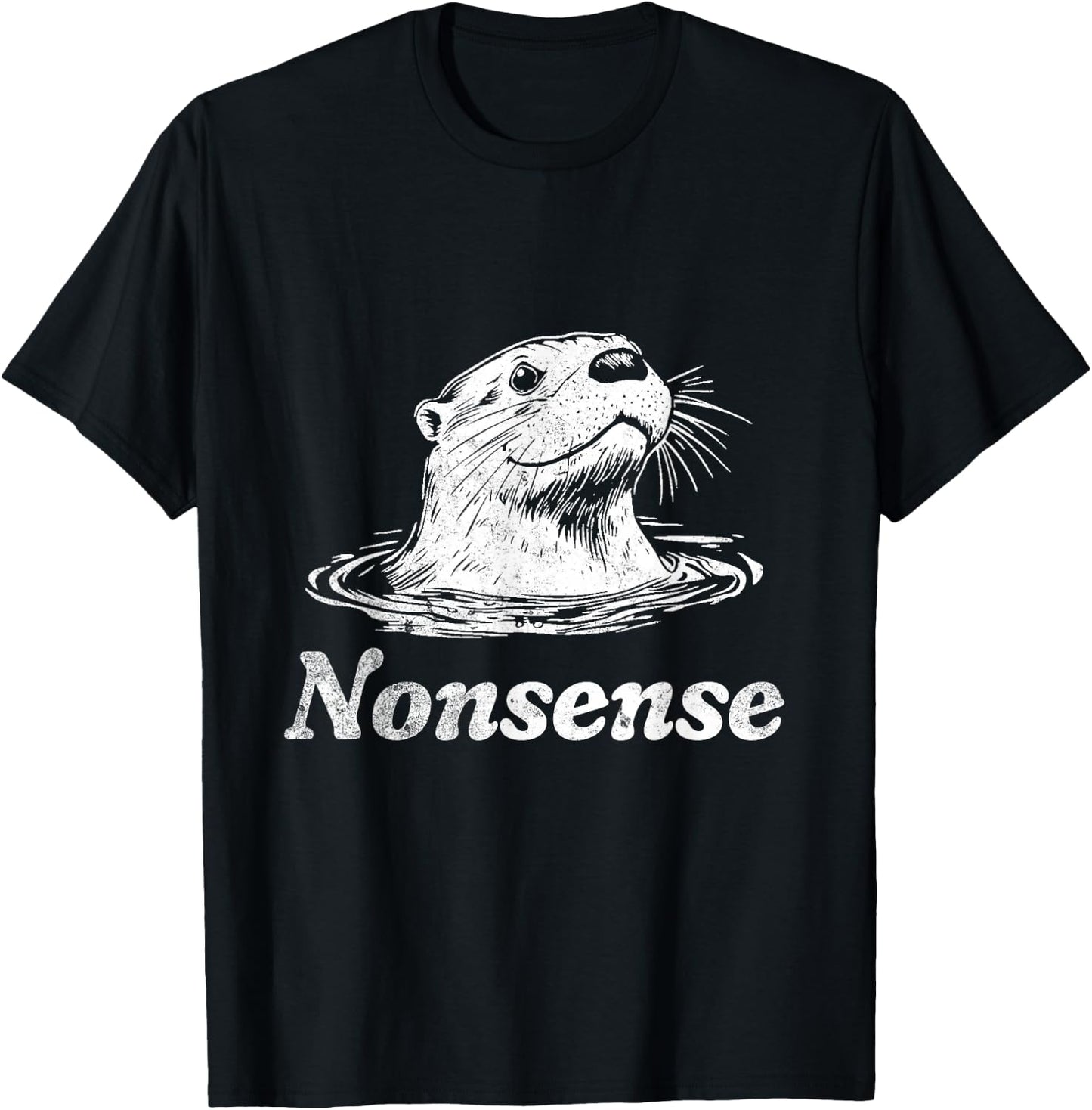 Otter Nonsense T-Shirt - T-Shirt | Black
