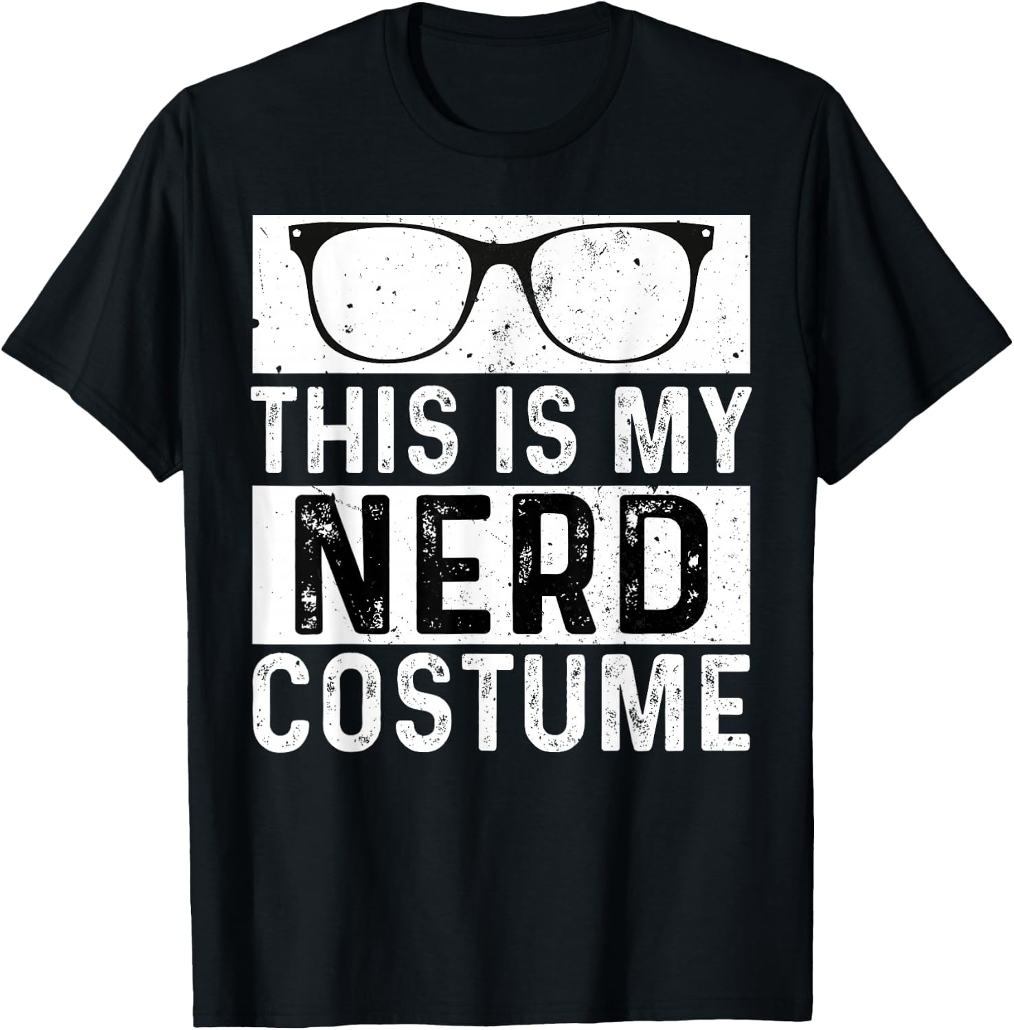This is My Nerd Costume Kids Adult Men Boys Girl T-Shirt - T-Shirt | Black