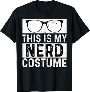 This is My Nerd Costume Kids Adult Men Boys Girl T-Shirt - T-Shirt | Black