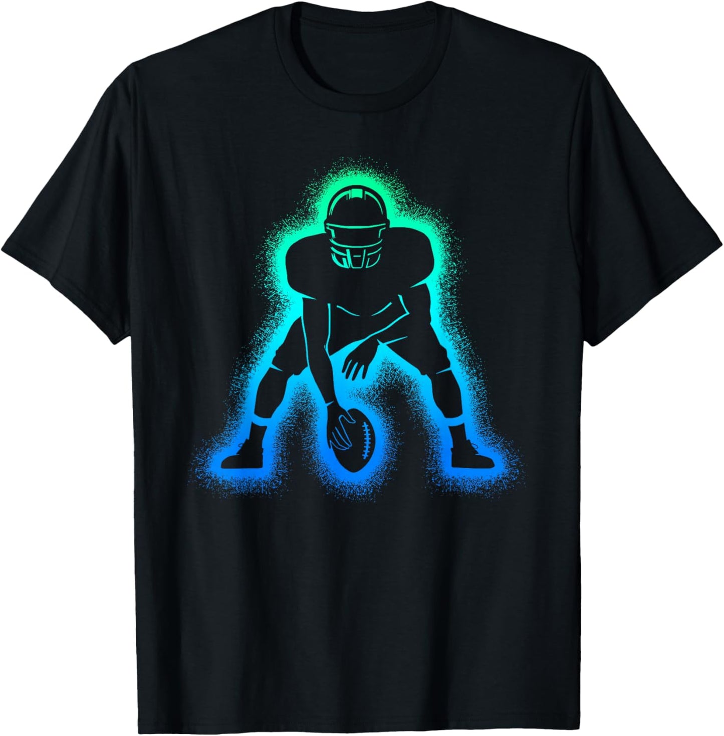 American Football Men's Children's Boys Football T-Shirt - T-Shirt | Black