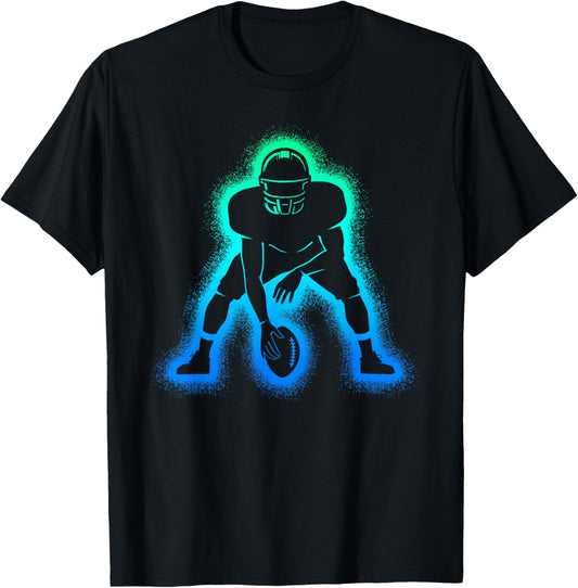 American Football Men's Children's Boys Football T-Shirt - T-Shirt | Black