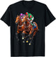 Funny Horse Racing Jockey Racer Derby Rider Race Track T-Shirt - T-Shirt | Black