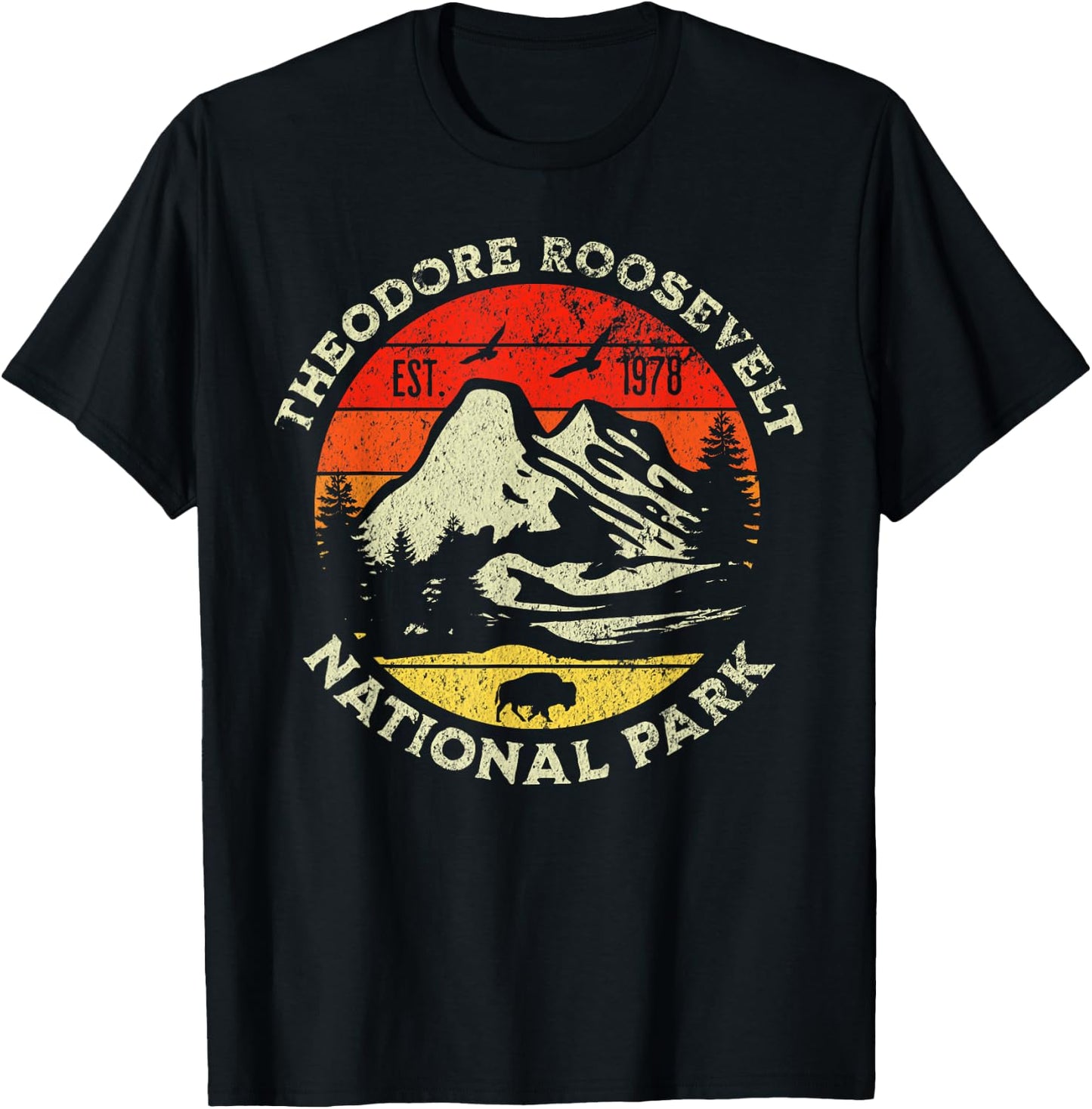 Theodore Roosevelt National Park T-Shirt - T-Shirt | Black
