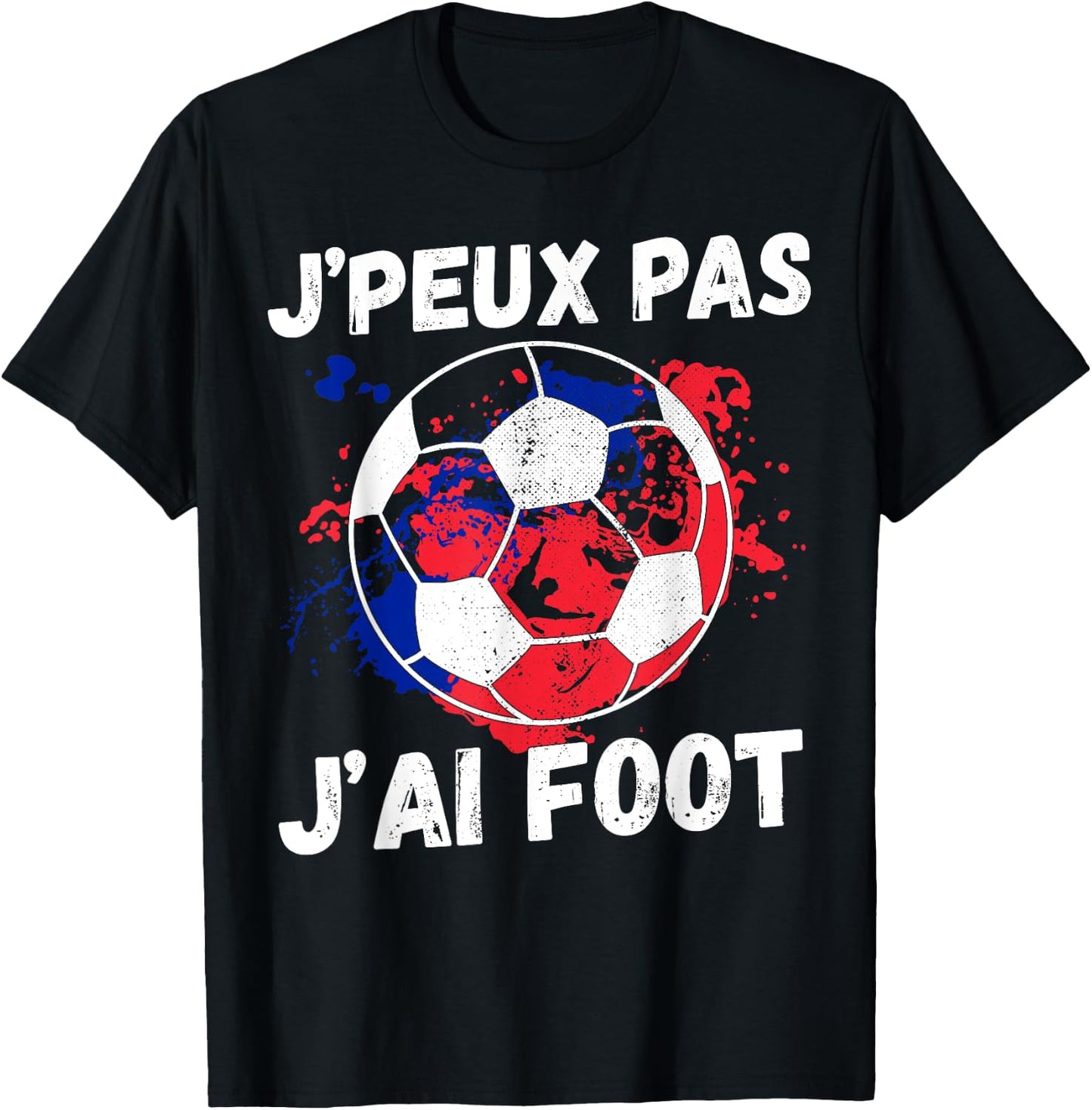Je peux pas je ai football man humour footballer football T-Shirt - T-Shirt | Black