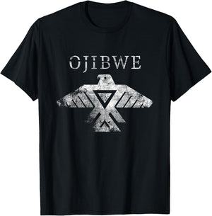 Ojibwe Thunderbird Native American Thunderbird Tribal Art T-Shirt - T-Shirt | Black