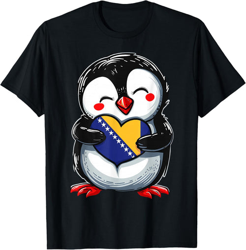 Bosnia and Herzegovina Roots Penguin Bosnian Flag
