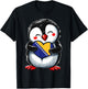 Bosnia and Herzegovina Roots Penguin Bosnian Flag T-Shirt - T-Shirt | Black