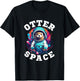Otter Animal Kids & Adult - Otter Space T-Shirt - T-Shirt | Black