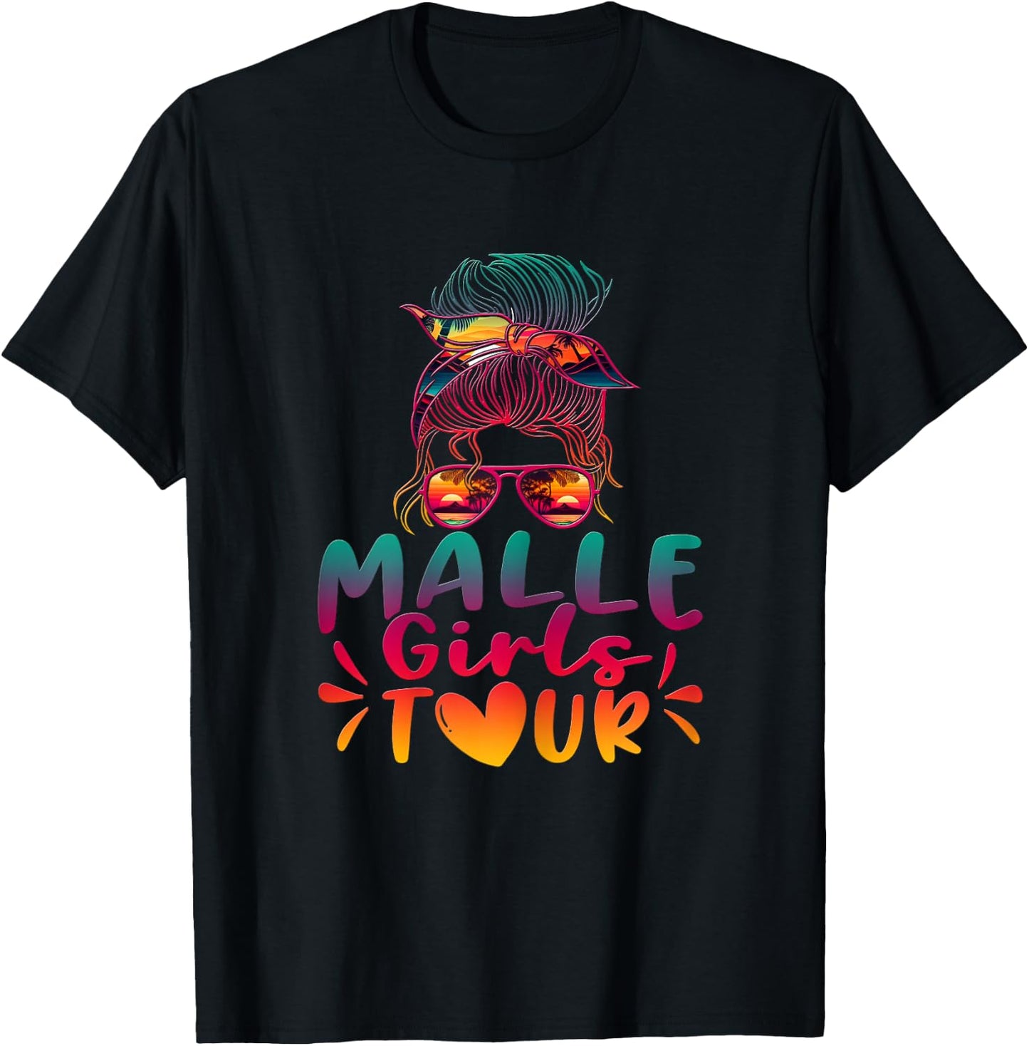 Damen Malle Girls Tour Mädelsabend Mallorca Party Urlaub T-Shirt - T-Shirt | Black
