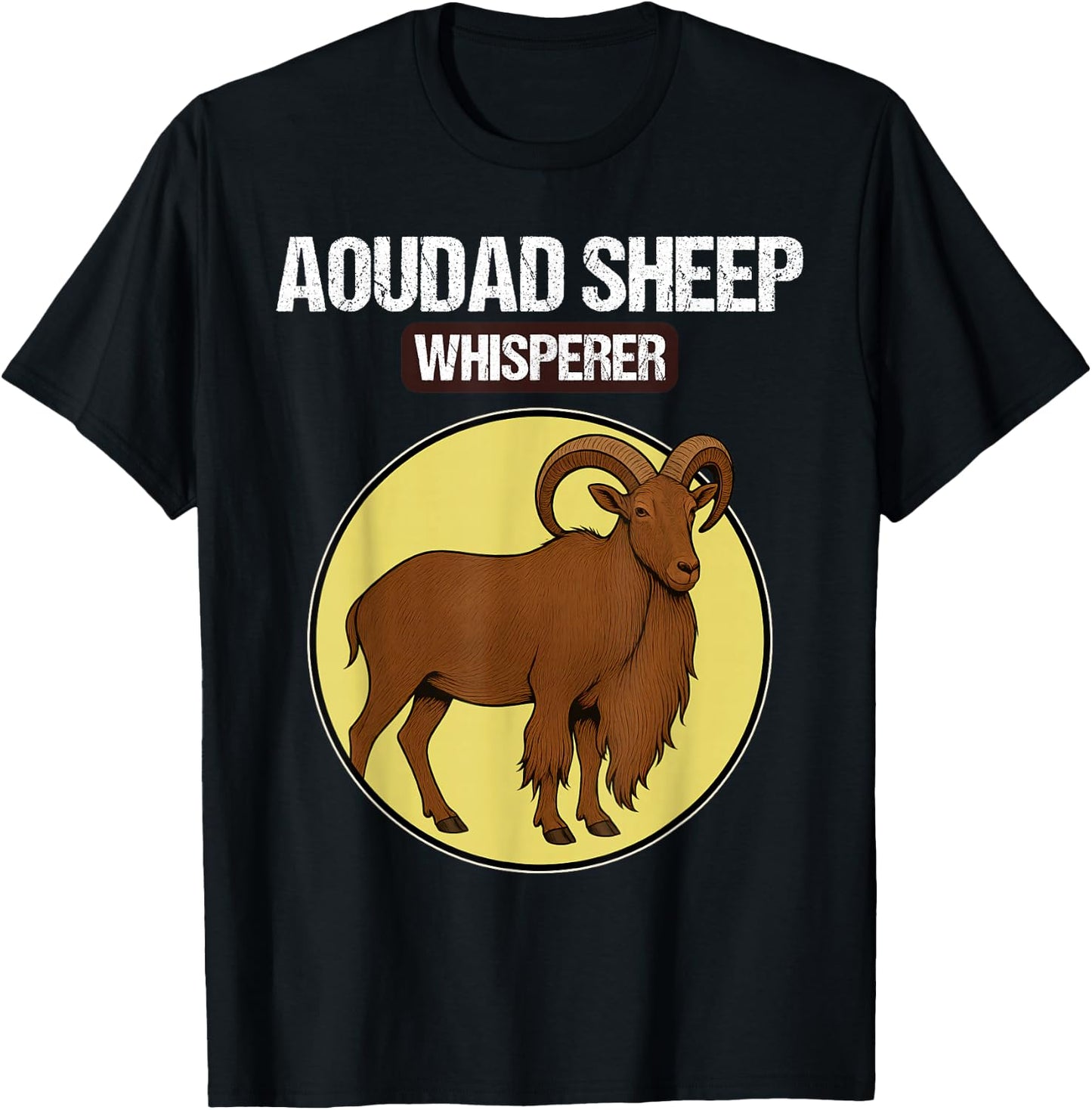 Aoudad Sheep Whisperer Aoudad Sheep T-Shirt - T-Shirt | Black