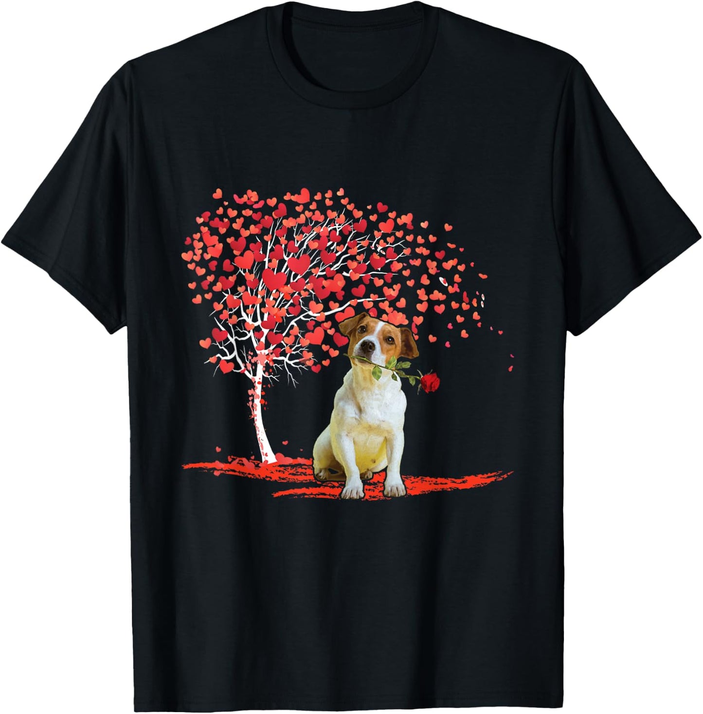 Jack Russell Valentines - Dog Lover Animal Whisperer T-Shirt - T-Shirt | Black