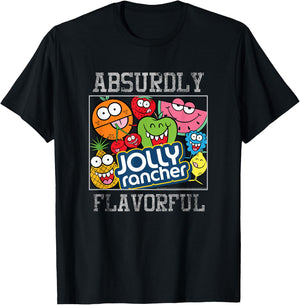Jolly Rancher Flavor Box Up Absurdly Flavorful Distressed T-Shirt - T-Shirt | Black