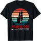 Prairie Dog Sniper - Retro Prairie Dog Sunset Cool Vintage T-Shirt - T-Shirt | Black