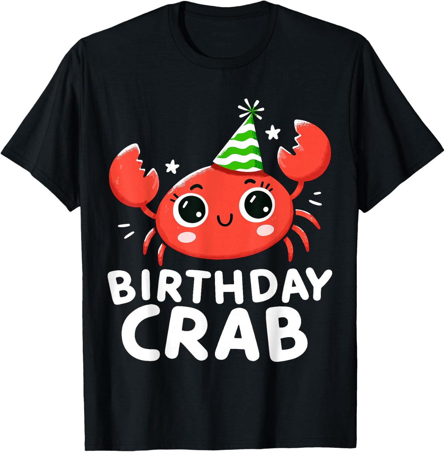 Birthday Crab Party T-Shirt - T-Shirt | Black