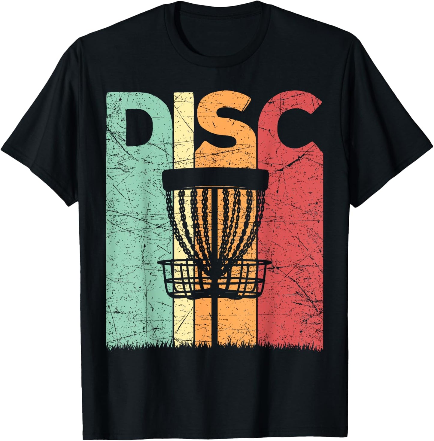 Disc Golf Vintage Frolf Retro Disc Golf Player T-Shirt - T-Shirt | Black