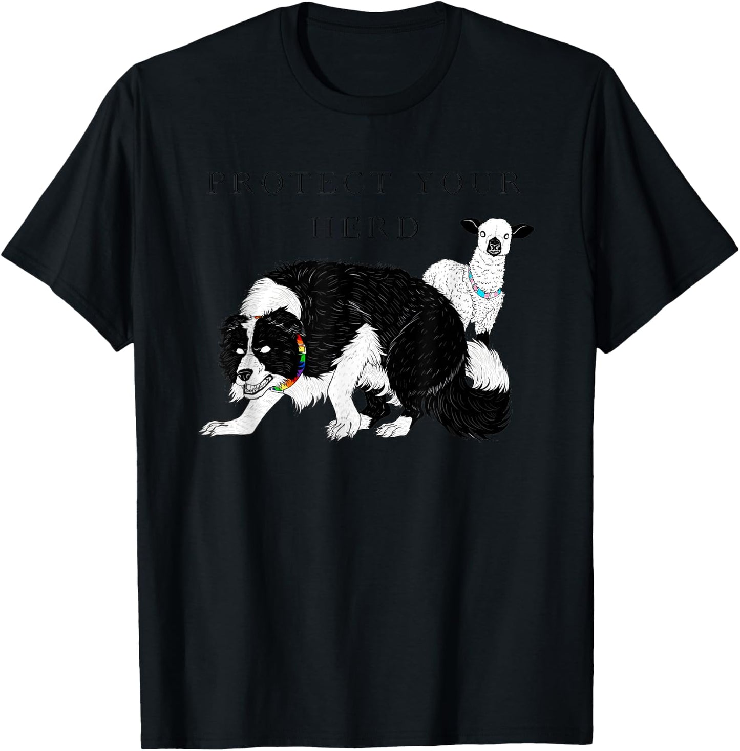 LGB Protect Your Herd Funny Women T-Shirt - T-Shirt | Black
