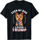Yorkshire Terrier Even My Dog Loves Trump USA Flag Bandana Men T-Shirt - T-Shirt | Black