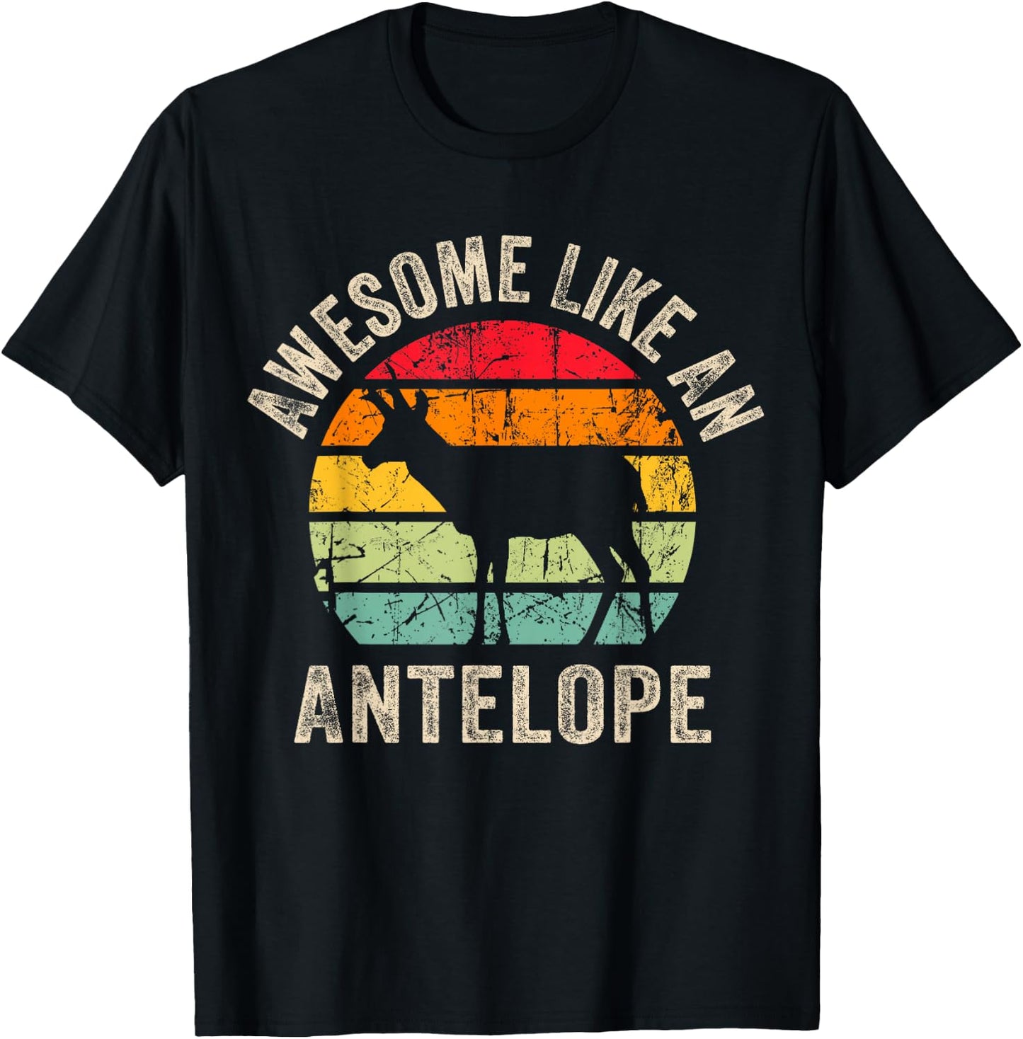 Awesome Like an Antelope, Funny Antelope Lover and T-Shirt - T-Shirt | Black