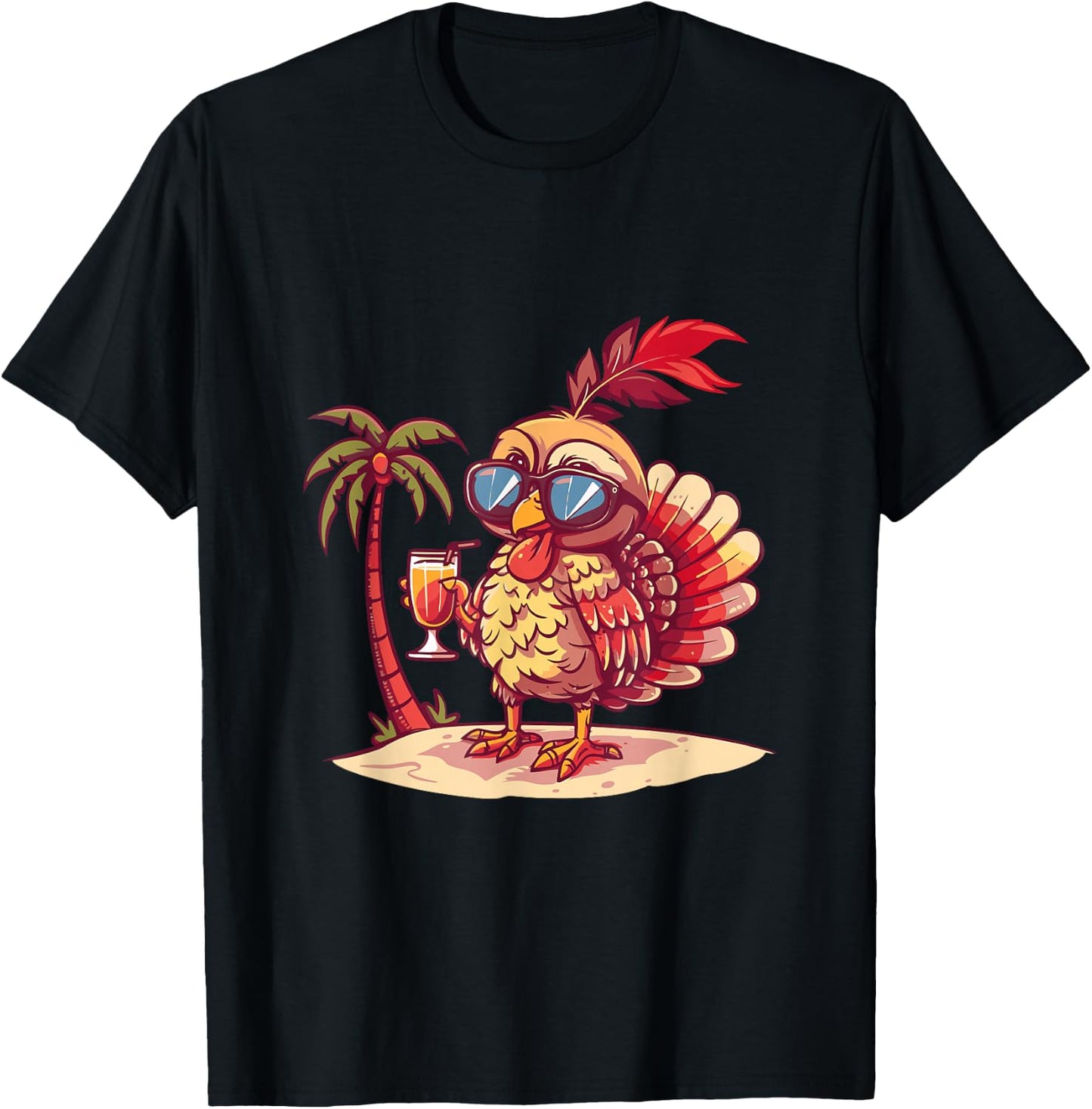 Party Turkey Palm Trees Summer Vacation Women Kids T-Shirt - T-Shirt | Black