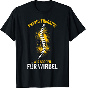 Physiotherapeut Physio Spruch Therapeut Geschenk Masseur T-Shirt - T-Shirt | Black