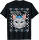 Meowzel Tov Ugly Hanukkah Chanukah Jewish T-Shirt - T-Shirt | Black