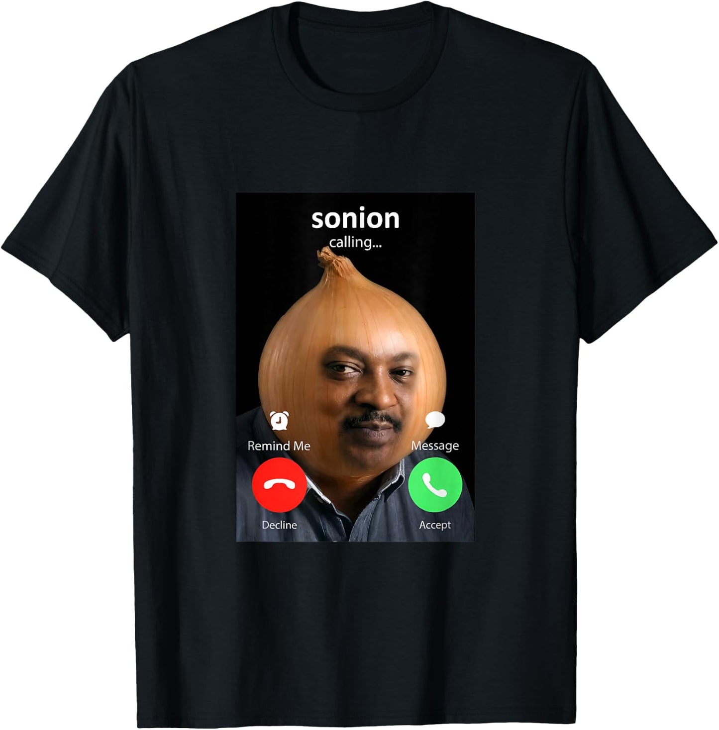 Funny Sonion Calling Tuff Meme GenZ T-Shirt - T-Shirt | Black