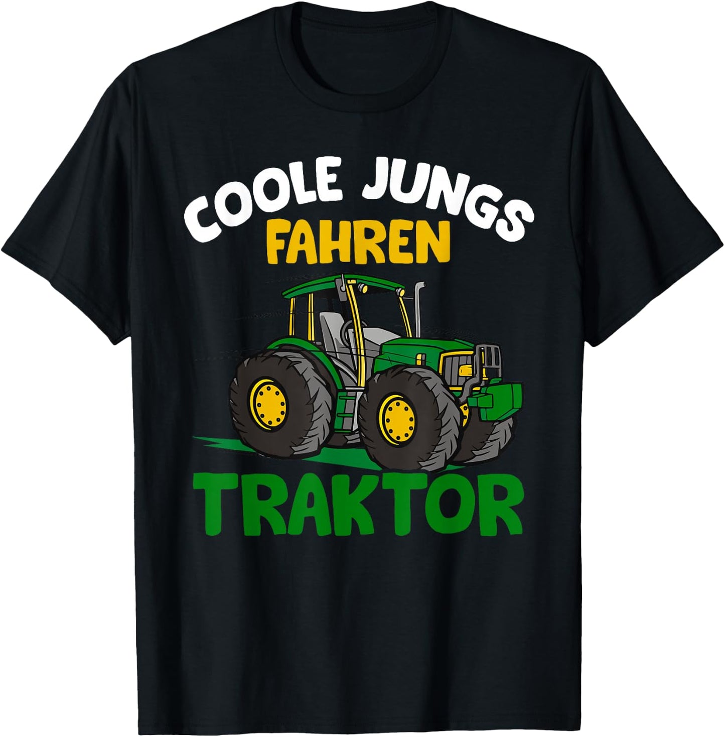 Shirts of Heaven Coole Jungs fahren Traktor, Trecker, Landwirtschaft Sprüche T-Shirt - T-Shirt | Black