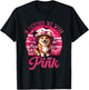 In October We Wear Pink Breast Cancer Awareness Corgi T-Shirt - T-Shirt | Black