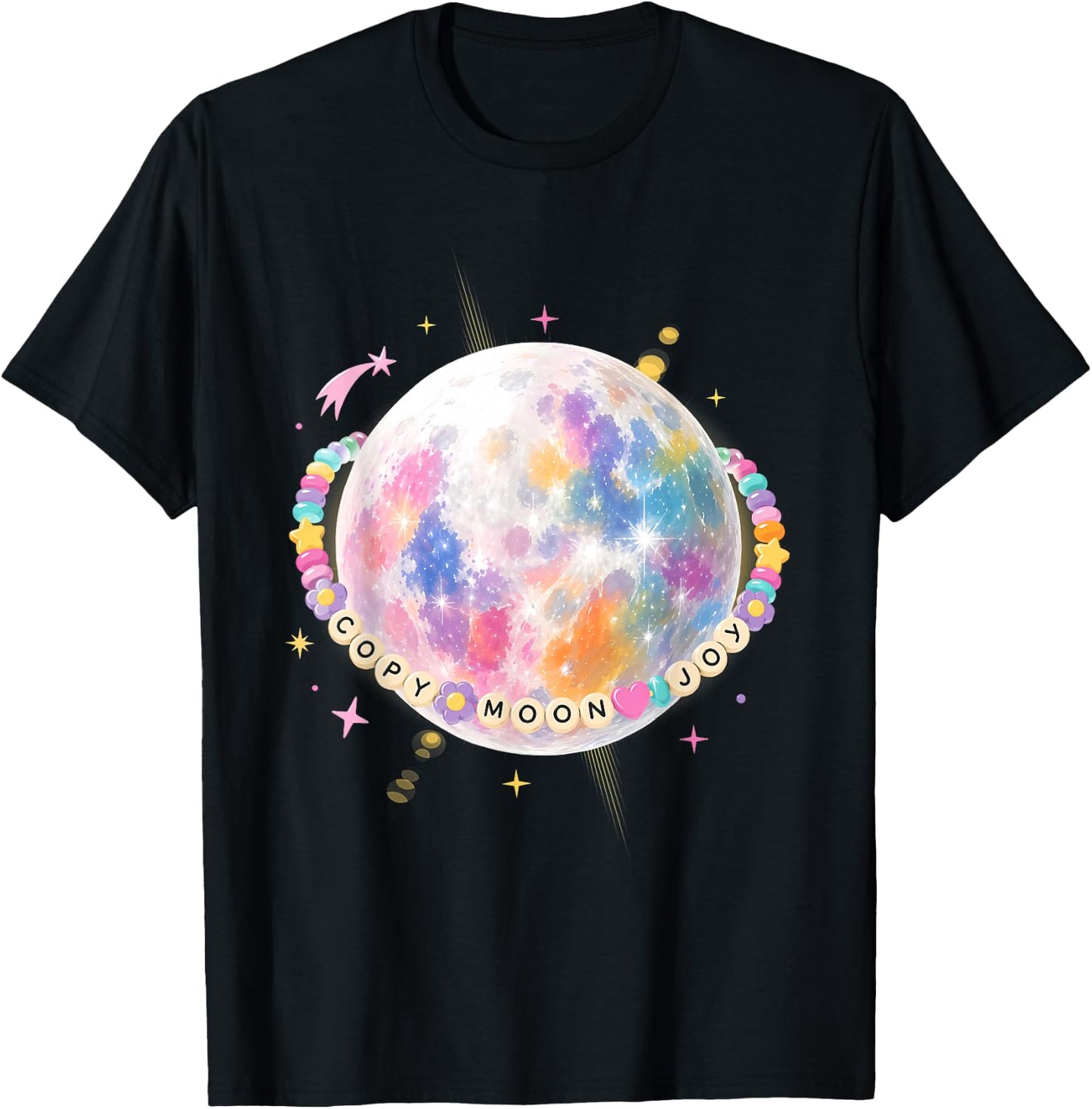 Copy Moon Joy Artemis II Space Quote T-Shirt - T-Shirt | Black