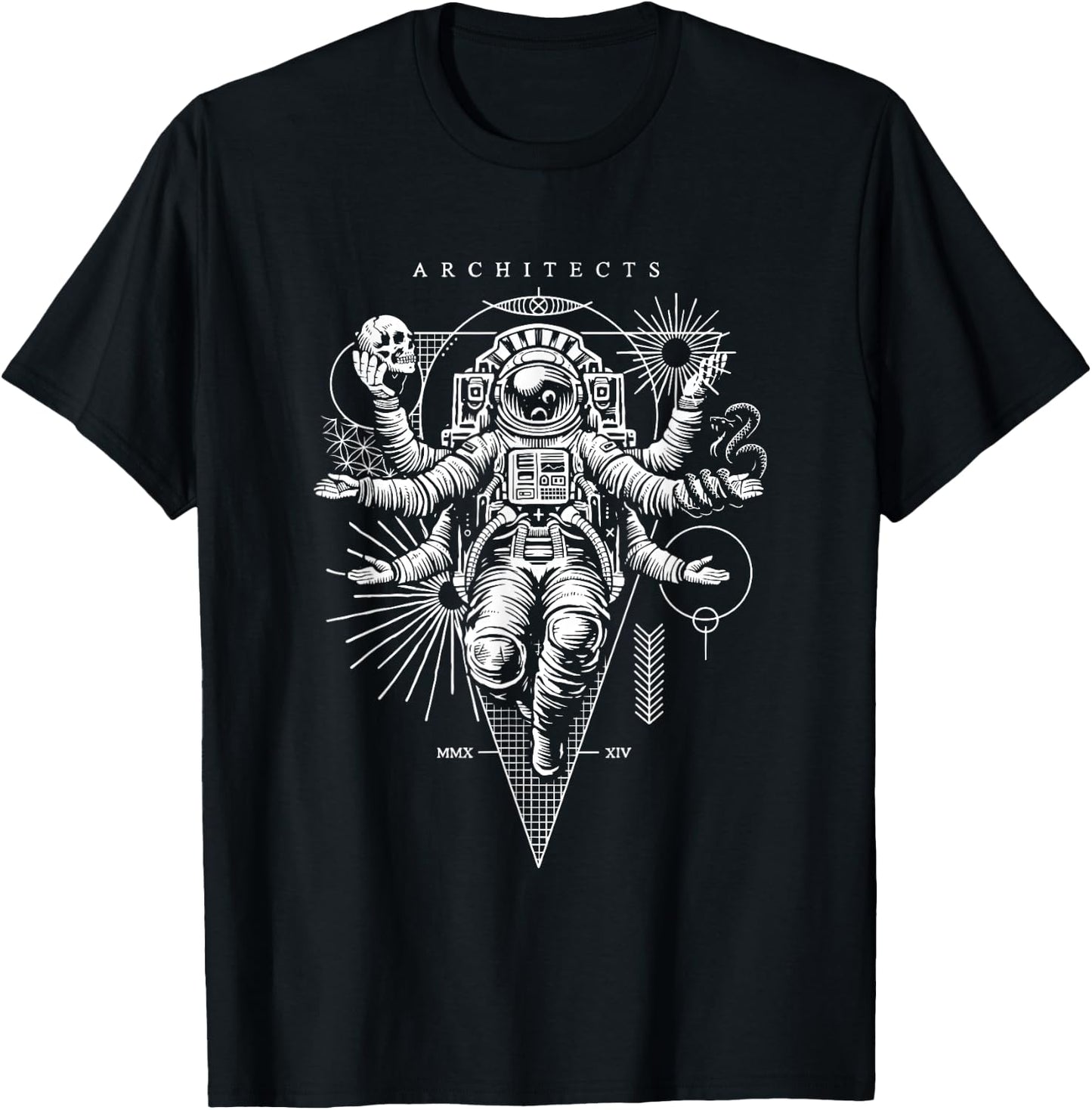 Architects Astronaut , Red, S T-Shirt - T-Shirt | Black