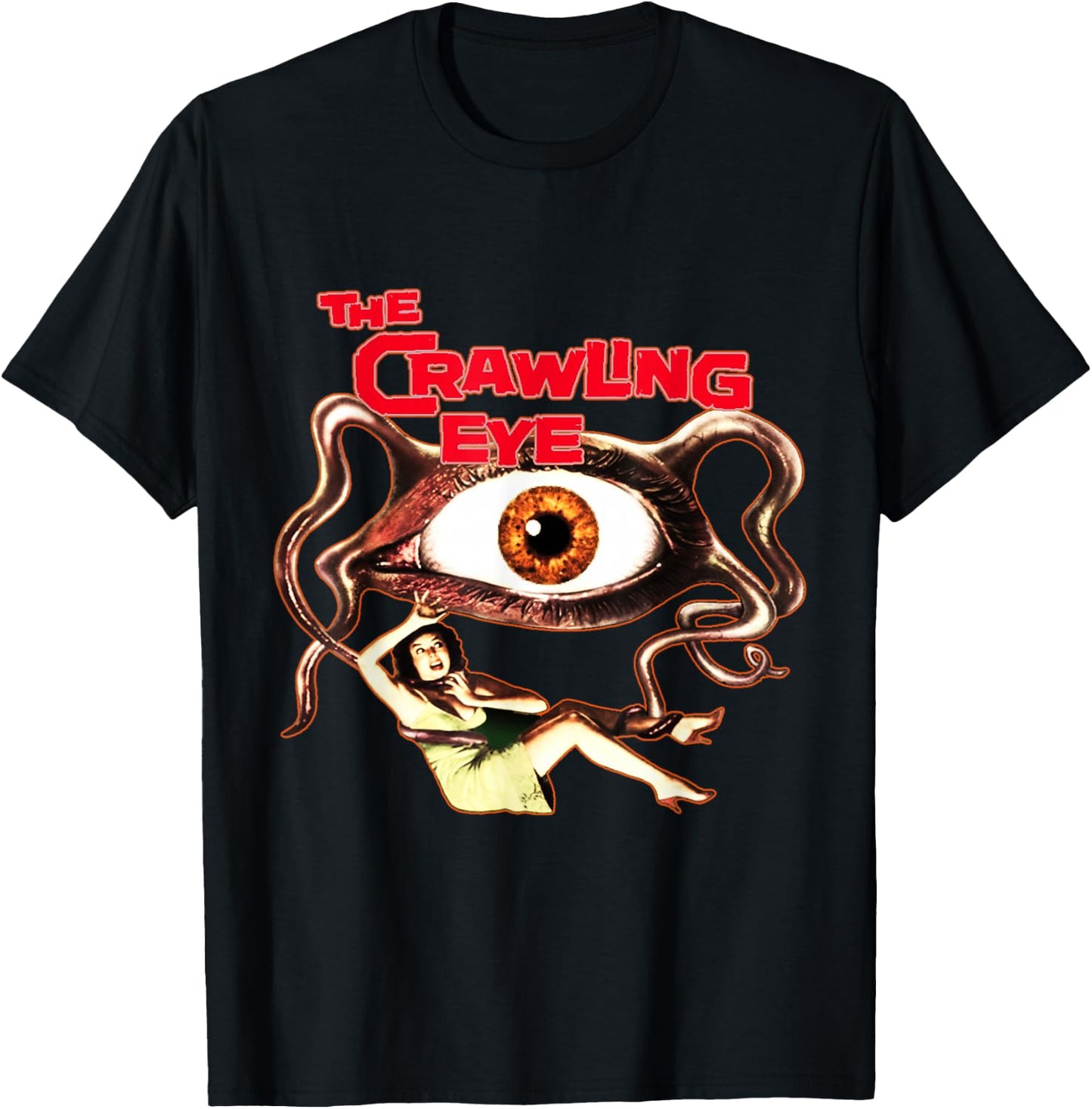 Vintage Horror The Crawling Eye T-Shirt - T-Shirt | Black