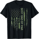 Vintage American Camo Flag Best Dad By Par Golfer Silhouette T-Shirt - T-Shirt | Black
