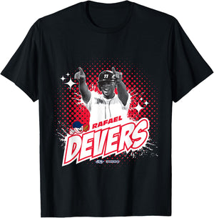 Rafael Devers Boston Baseball Sket One x MLB Players T-Shirt - T-Shirt | Black