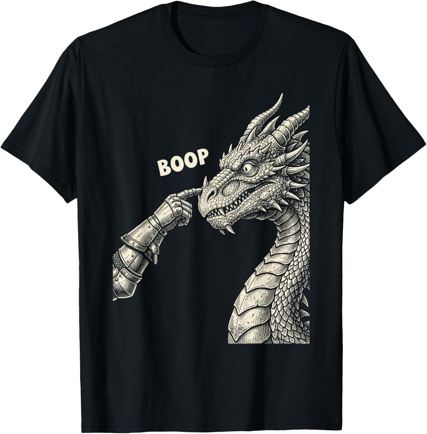 Funny Dragon Boop T-Shirt - T-Shirt | Black