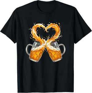 Bier Herren Trachtenshirt Männer Geschenk Bier Sauf T-Shirt - T-Shirt | Black