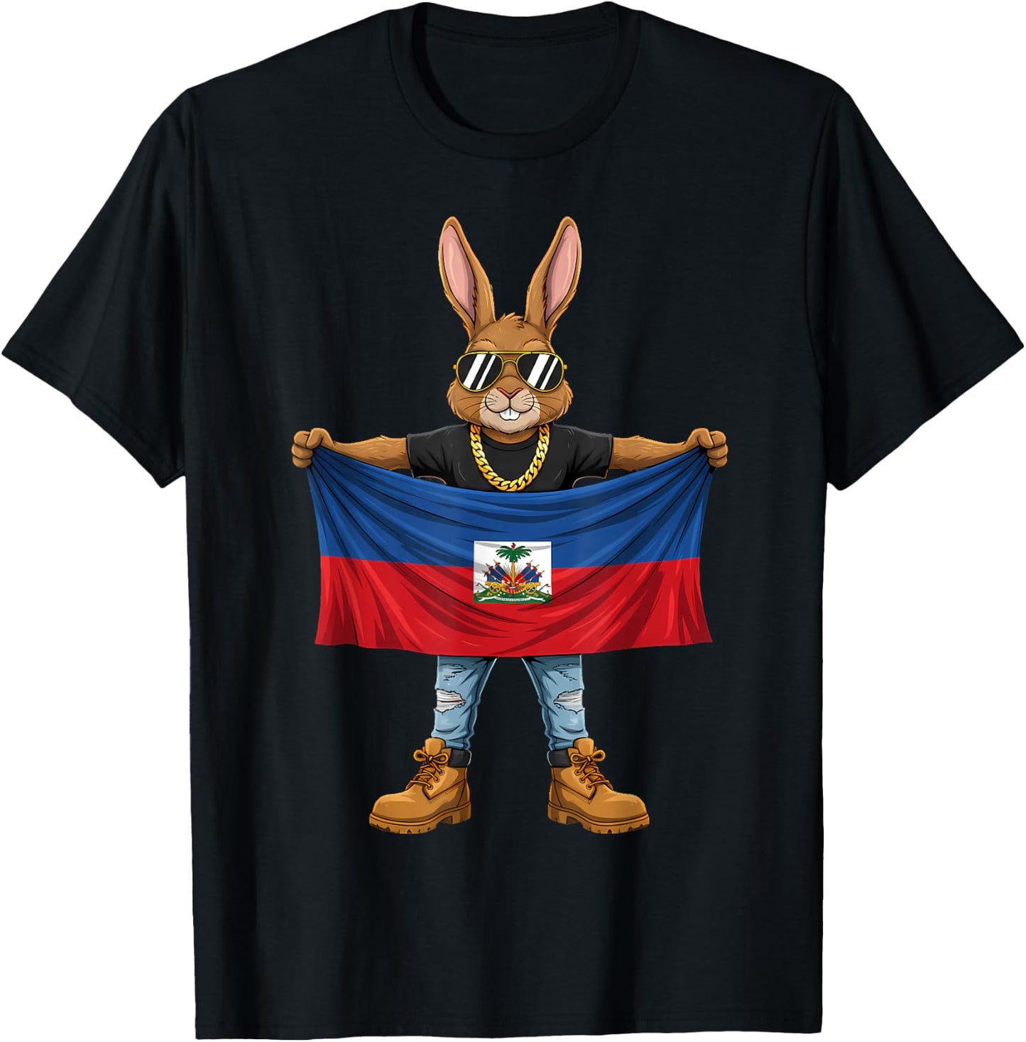 Drapeau haïtien Racines haïtiennes T-Shirt - T-Shirt | Black