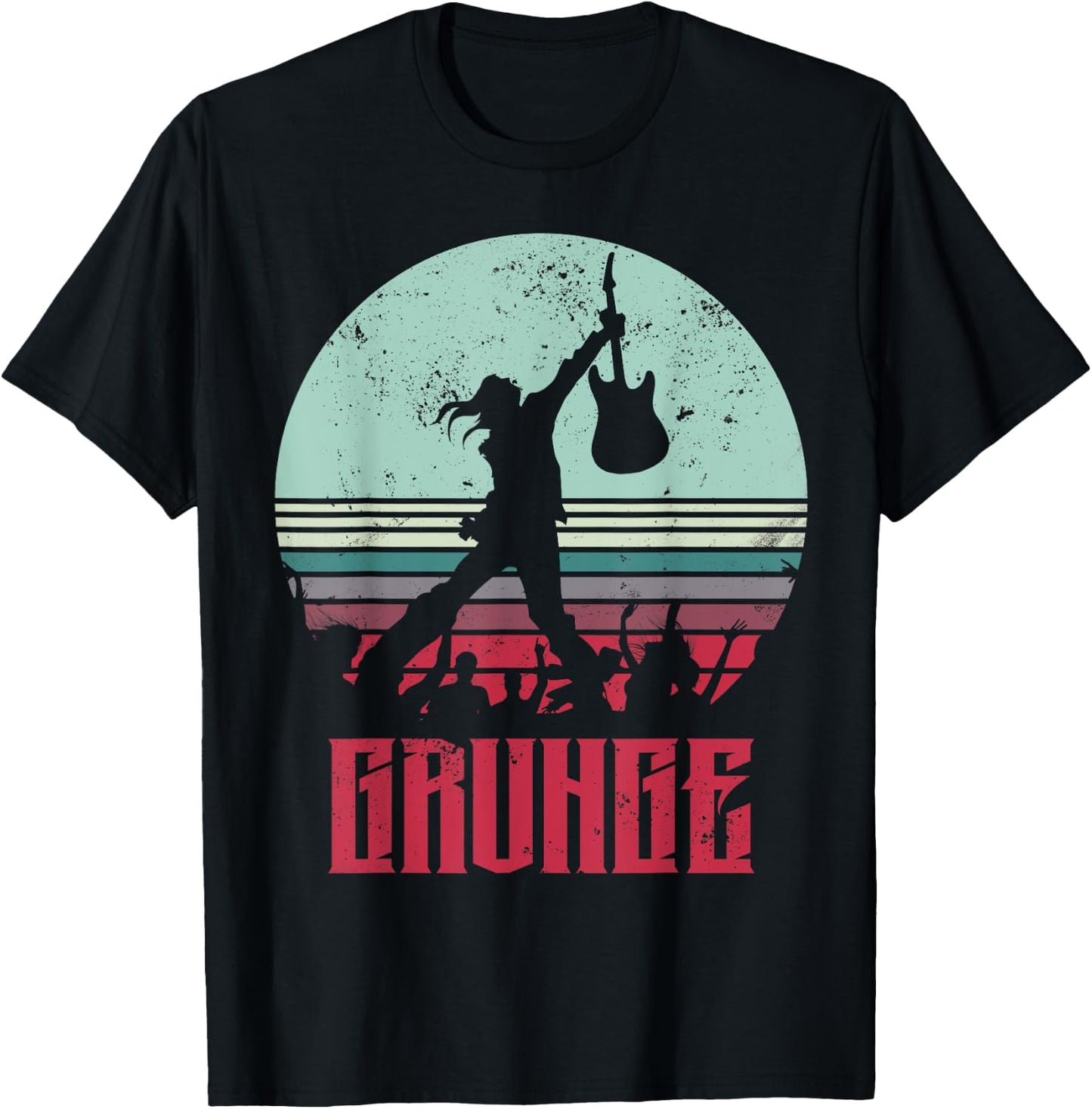 Grunge 80s & 90s Music Designs And Gift T-Shirt - T-Shirt | Black