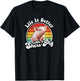Retro Vintage Life Is Better Cute Show Pig Lover T-Shirt - T-Shirt | Black