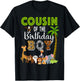 Cousin of The Birthday Boy Wild Zoo Theme Safari Party T-Shirt - T-Shirt | Black