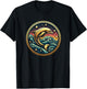 Gold Galaxy Dolphin Sea Life Star Gazing Ocean Animals T-Shirt - T-Shirt | Black
