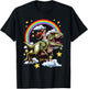 Sirène chevauche un dinosaure T-Shirt - T-Shirt | Black