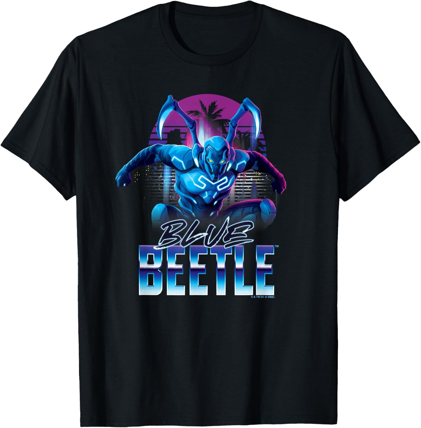 Blue Beetle Movie City Protector T-Shirt - T-Shirt | Black