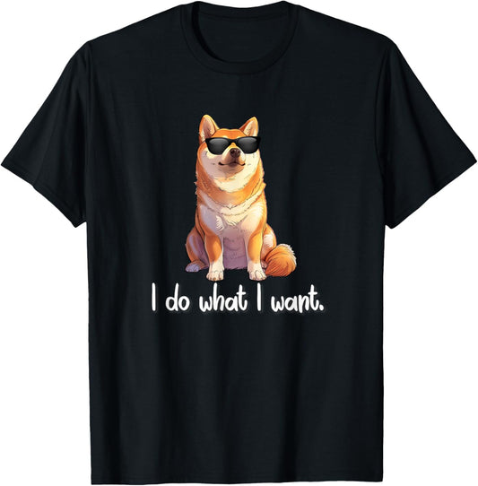 Kids Doge Meme Lover Do What I Want Shiba Inu T-Shirt - T-Shirt | Black