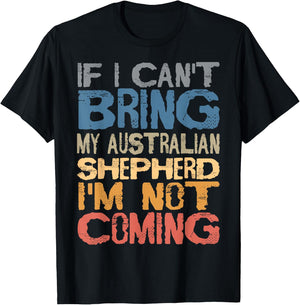 Australian Shepherd Aussie American Herding Dog Breed Women Girls Kids T-Shirt - T-Shirt | Black