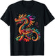Aztec Mexican Mythology Dragon Feathered Serpent Artwork T-Shirt - T-Shirt | Black