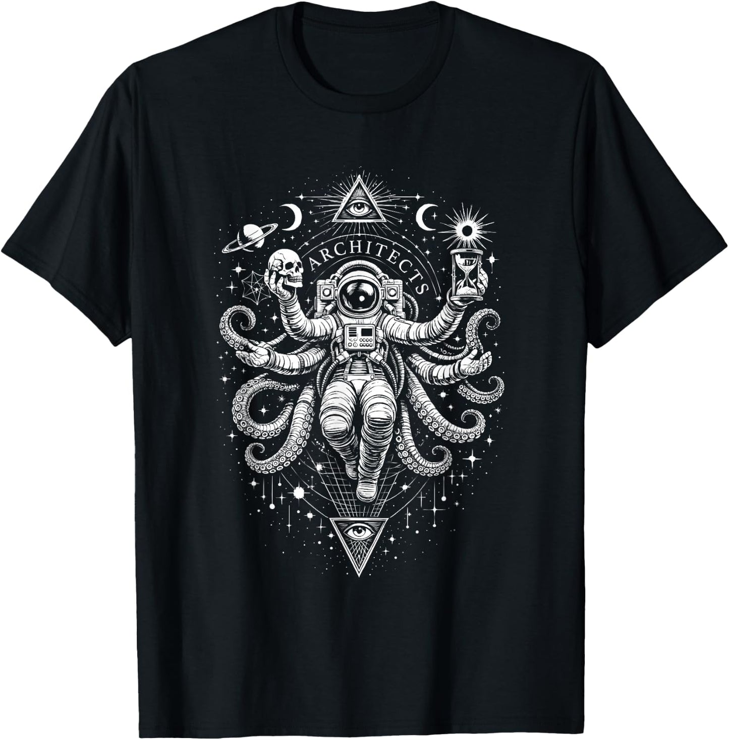 Skull Hourglass T-Shirt - T-Shirt | Black