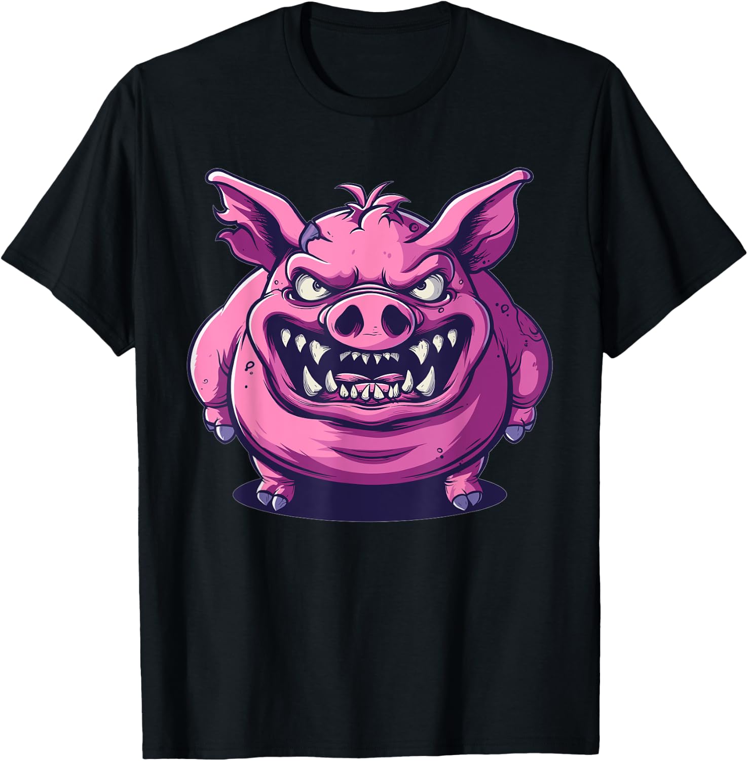 Evil Pig T-Shirt - T-Shirt | Black