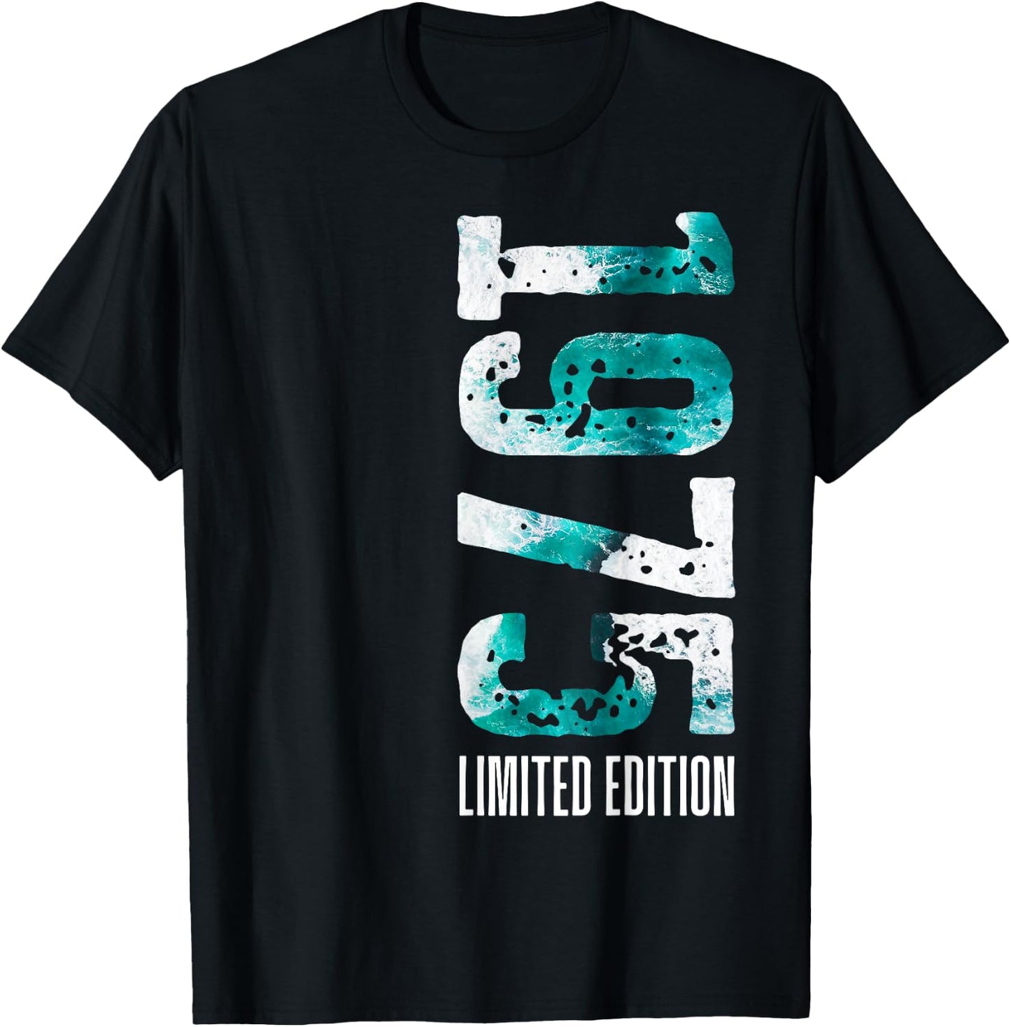 Limited Edition 1975 Man Woman 50th Birthday 50th Birthday , Black, S T-Shirt - T-Shirt | Black