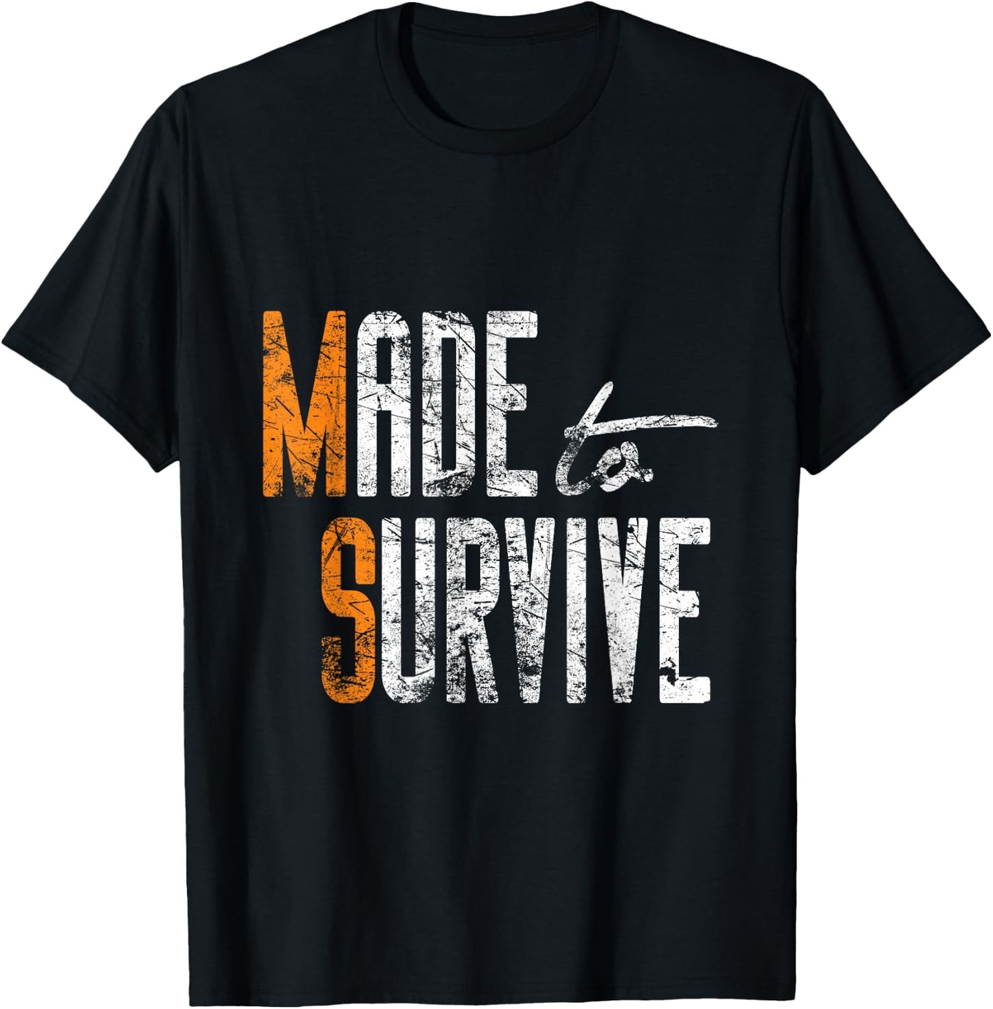 Made To Survive - Multiple Sclerosis - MS T-Shirt - T-Shirt | Black